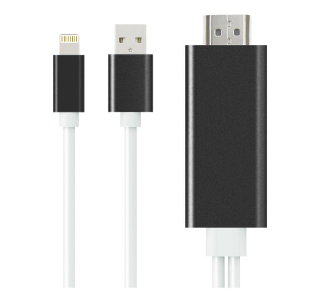 蘋果MHL iPhone5 5S 6 6S to/轉 hdmi高清線 支持YouTube播放工廠,批發,進口,代購