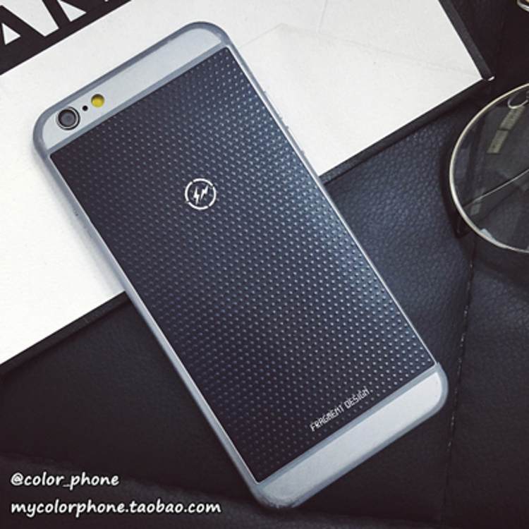 藤原浩背膜黑色顆粒閃電貼紙iphone6貼紙6PLUS手機貼紙蘋果6s貼膜批發・進口・工廠・代買・代購
