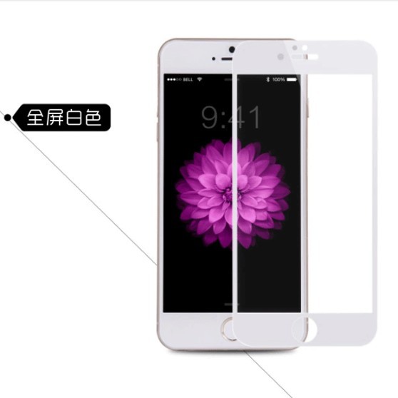 iphone6鋼化玻璃膜蘋果6S藍光鋼化膜6plus全屏絲印鋼化膜廠傢直銷批發・進口・工廠・代買・代購