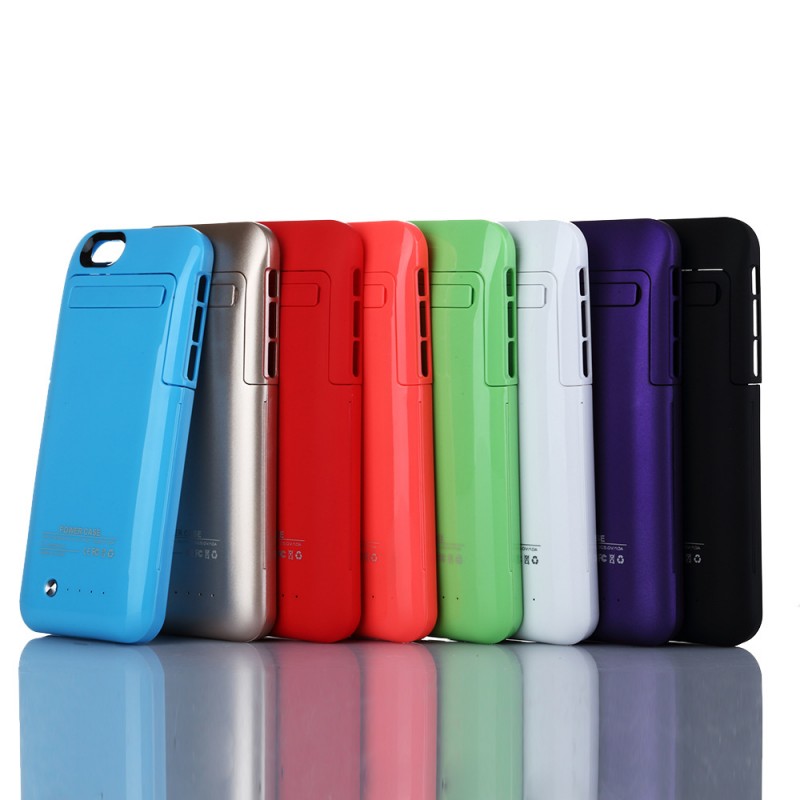 iPhone6背夾電池 彩色背夾移動電源 蘋果6手機移動電源 充電寶工廠,批發,進口,代購