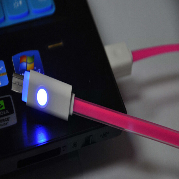 適用蘋果iPhone 6Plus 5s iPadmini圓燈快速充電發光數據線批發批發・進口・工廠・代買・代購