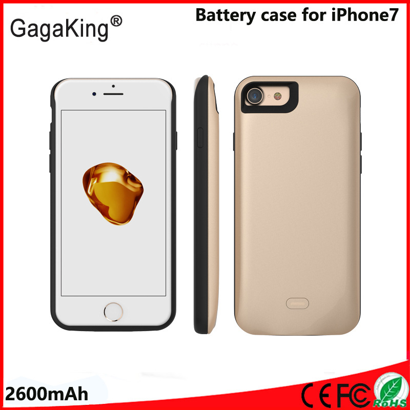 iphone7手機背夾電池 ABS+TPU軟膠蘋果7無下巴背夾電源廠傢直銷批發・進口・工廠・代買・代購