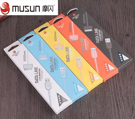 摩閃彩色手機安卓數據線 蘋果4S V8口蘋果6通用iphone5/5S快速充工廠,批發,進口,代購