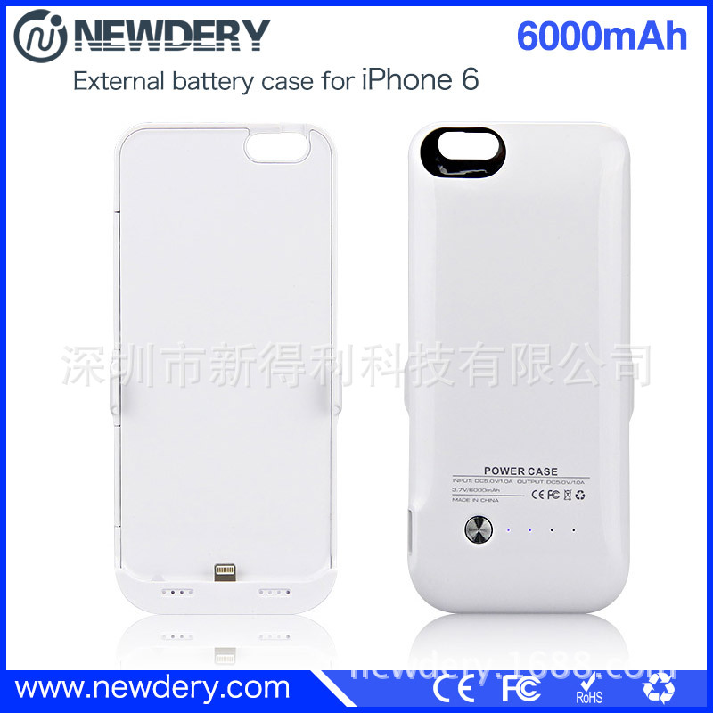 適用於蘋果iPhone6手機充電殼背夾電池6000mAh移動電源無線充電寶批發・進口・工廠・代買・代購