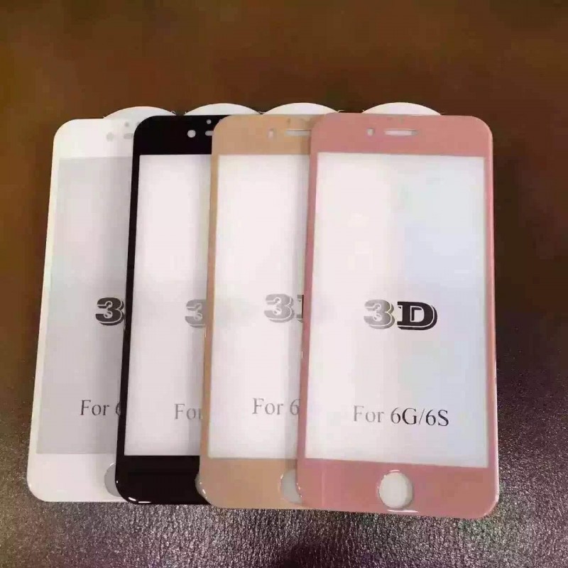 iPhone 7/7plus 3D鋼化玻璃貼膜手機前膜鋼化膜蘋果7 7plus 3D膜工廠,批發,進口,代購