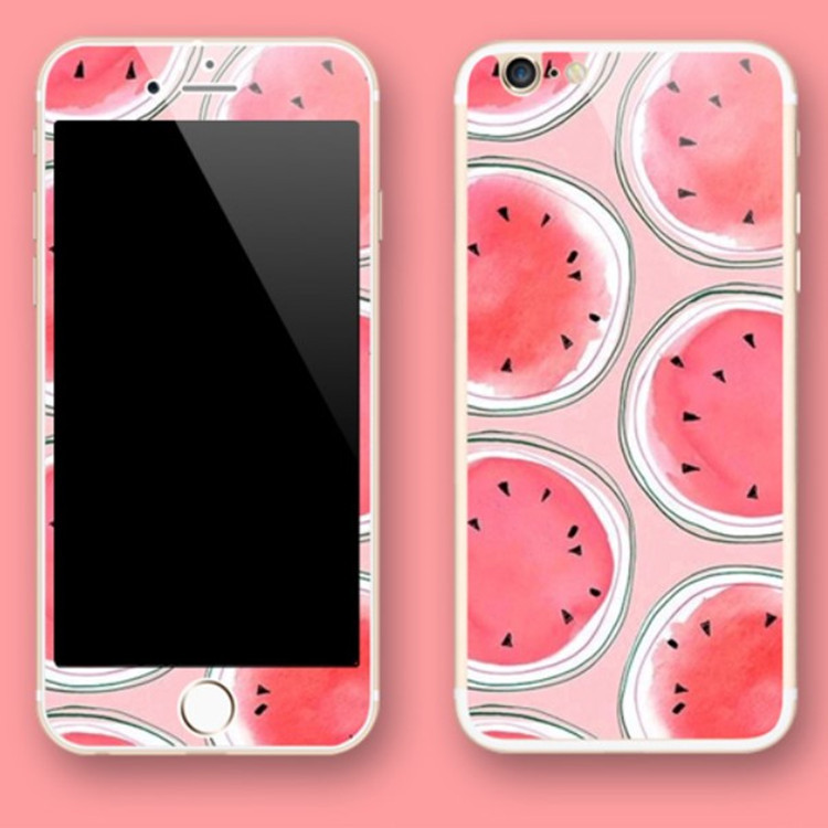 蘋果7全屏鋼化彩膜iphone7全覆蓋4.7 5.5手機前後卡通彩色玻璃膜批發・進口・工廠・代買・代購