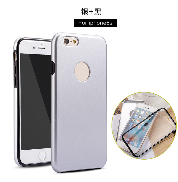 360°全包雙色手機殼 TPU+PC+高透保護膜一體 新款手機保護殼批發批發・進口・工廠・代買・代購