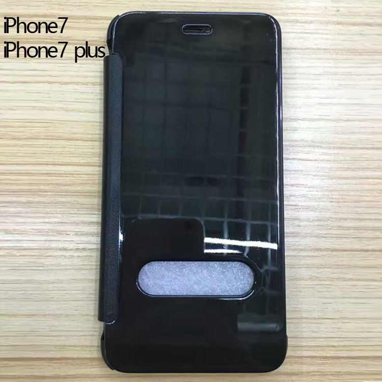 新款創意蘋果7uv鏡麵噴油智能休眠皮套iPhone7plus翻蓋手機保護殼批發・進口・工廠・代買・代購