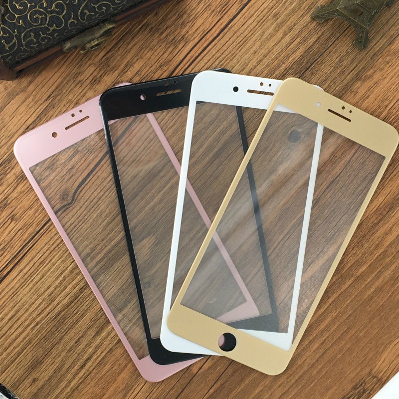 iphone7plus鋼化玻璃膜 3D曲麵全屏覆蓋碳纖維軟邊蘋果6S手機膜工廠,批發,進口,代購