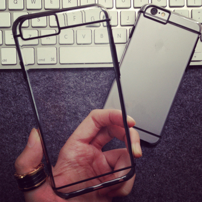 港風iPhone7 plus手機殼 6s線條潮牌簡約風 5se透明殼矽膠手機套批發・進口・工廠・代買・代購