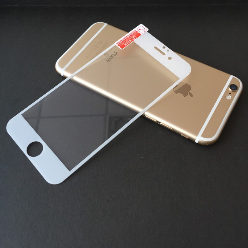 iphone6/6s 黑白全屏覆蓋 2.5D手機鋼化膜 蘋果絲印全屏鋼化膜工廠,批發,進口,代購