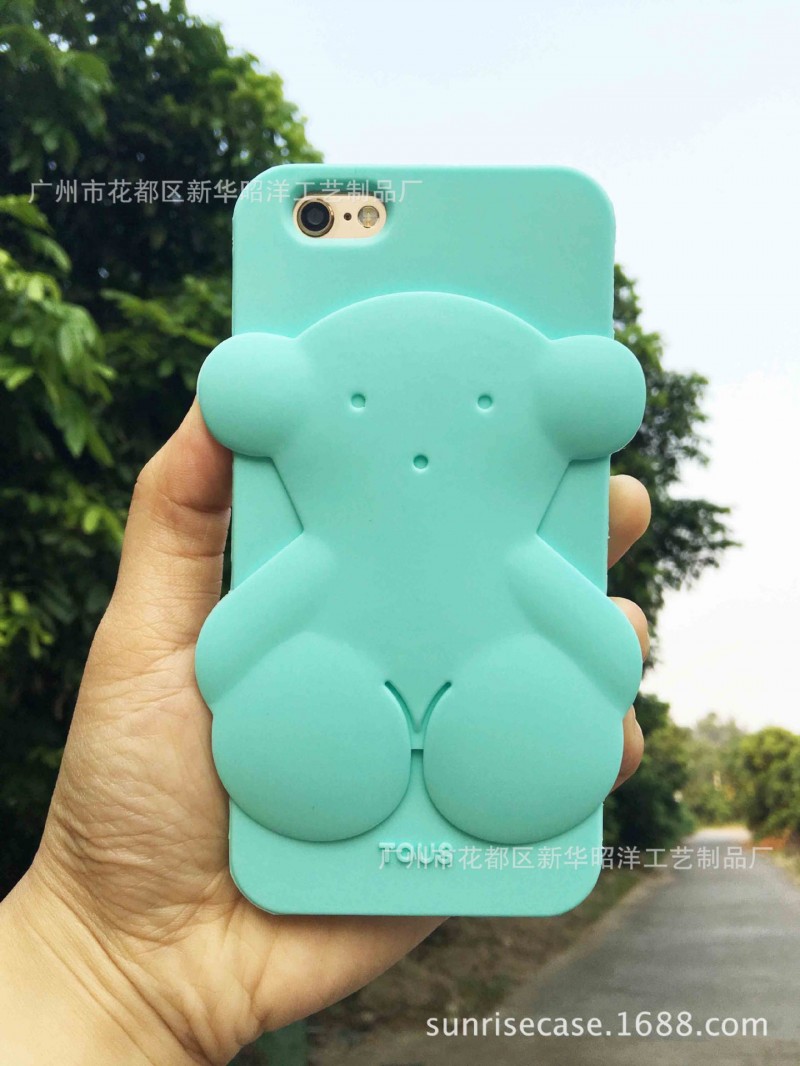 新款TOUS桃絲熊iPhone7 7plus手機殼6s 6plus全包防摔矽膠手機套工廠,批發,進口,代購