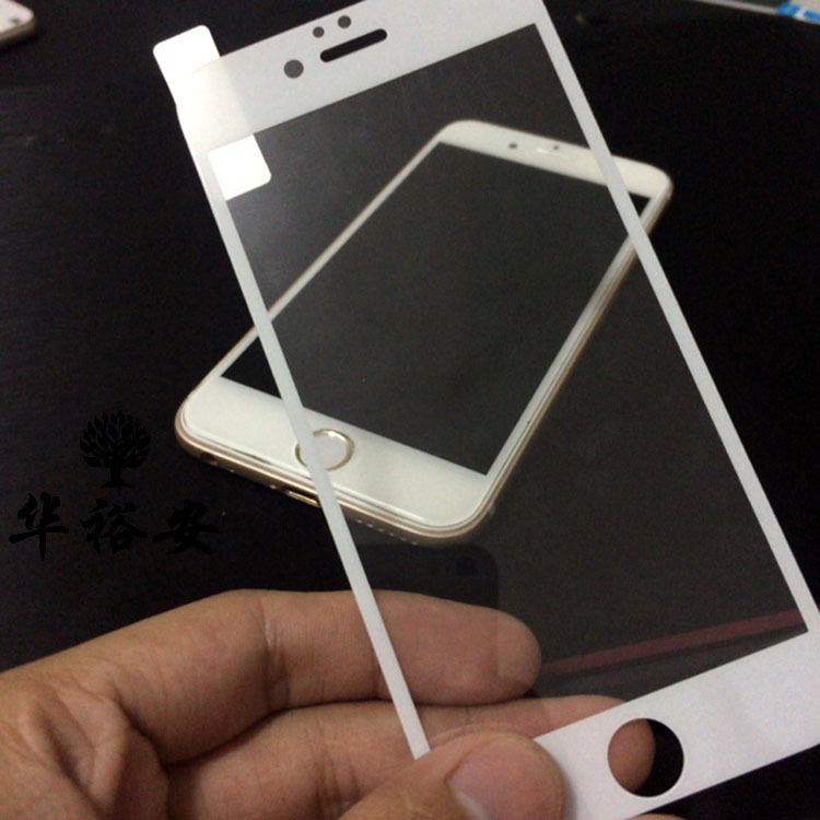 適用於蘋果iphone6全屏鋼化膜 iphone6 plus絲印全覆蓋保護膜工廠,批發,進口,代購