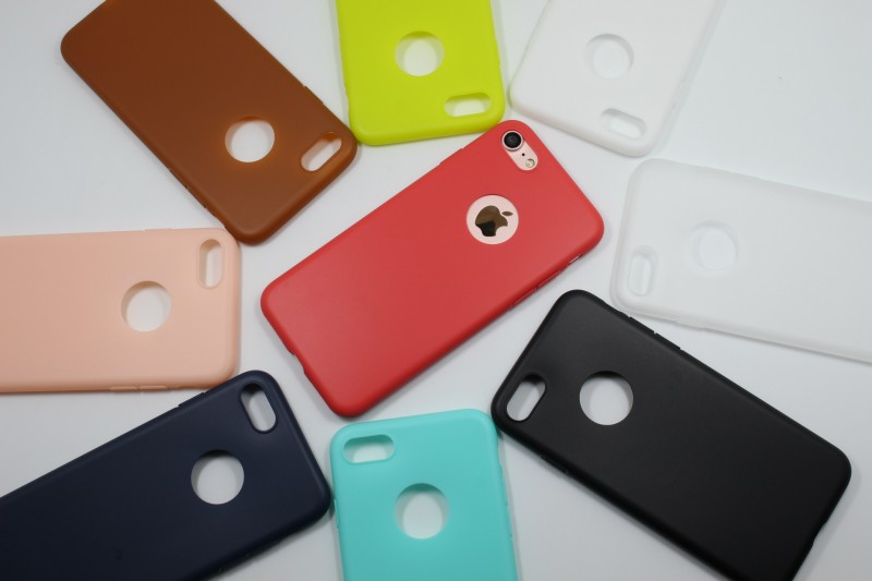 蘋果iphone7手機殼 iphone7 plus手機套 糖果實色磨砂軟殼保護套工廠,批發,進口,代購