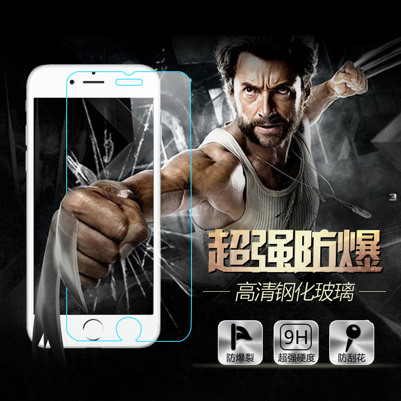鋼化膜 iphone6 蘋果6 plus手機貼膜 保護膜 5S高清鋼化手機膜贊工廠,批發,進口,代購