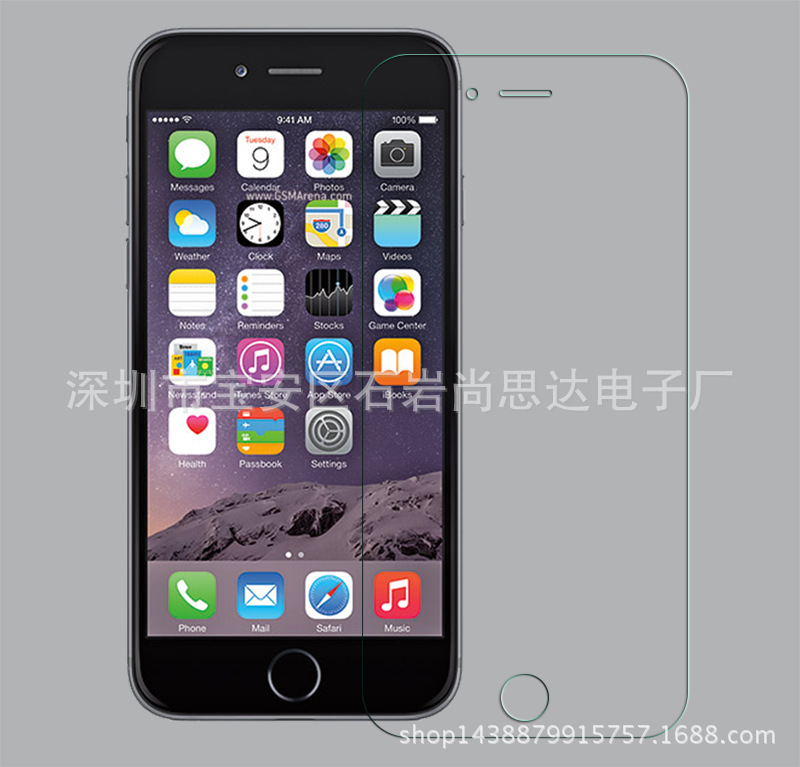 0.3mm/0.4mm/弧邊/直邊IPHONE6G/6S PLUS鋼化膜/前膜/保護膜工廠,批發,進口,代購