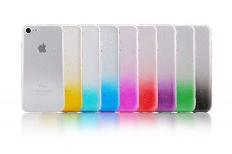 超薄雨滴漸變色iphone7雨滴軟殼7plus立體感水珠漸變色手機保護套工廠,批發,進口,代購