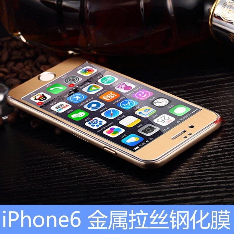 iphone6鈦鋁合金3d曲麵鋼化膜蘋果6plus全屏覆蓋3D手機貼膜批發・進口・工廠・代買・代購
