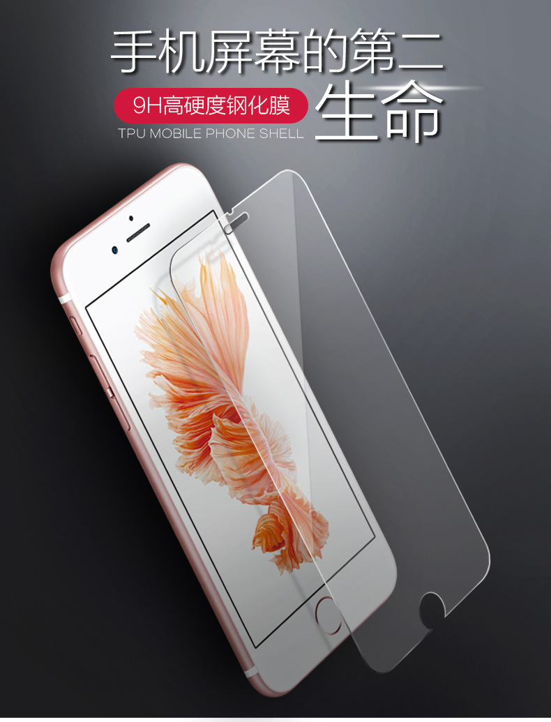 iphone6s鋼化膜 iphone6s鋼化膜 防刮防指紋 高清蘋果6s鋼化膜工廠,批發,進口,代購