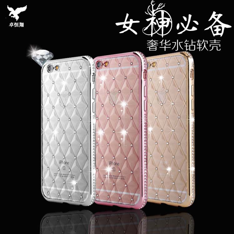 新款iphone7晶靈TPU電鍍鑲鉆手機殼 蘋果7Splus菱形3D立體批發・進口・工廠・代買・代購