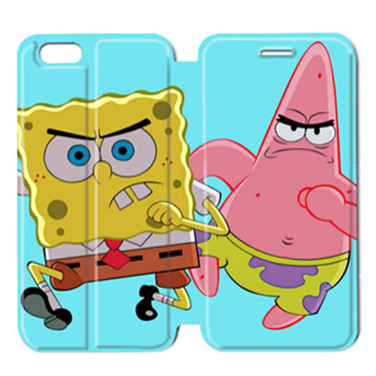 SpongeBob 海綿寶寶 蘋果iphone4s/5c/6定製手機皮套/殼批發・進口・工廠・代買・代購