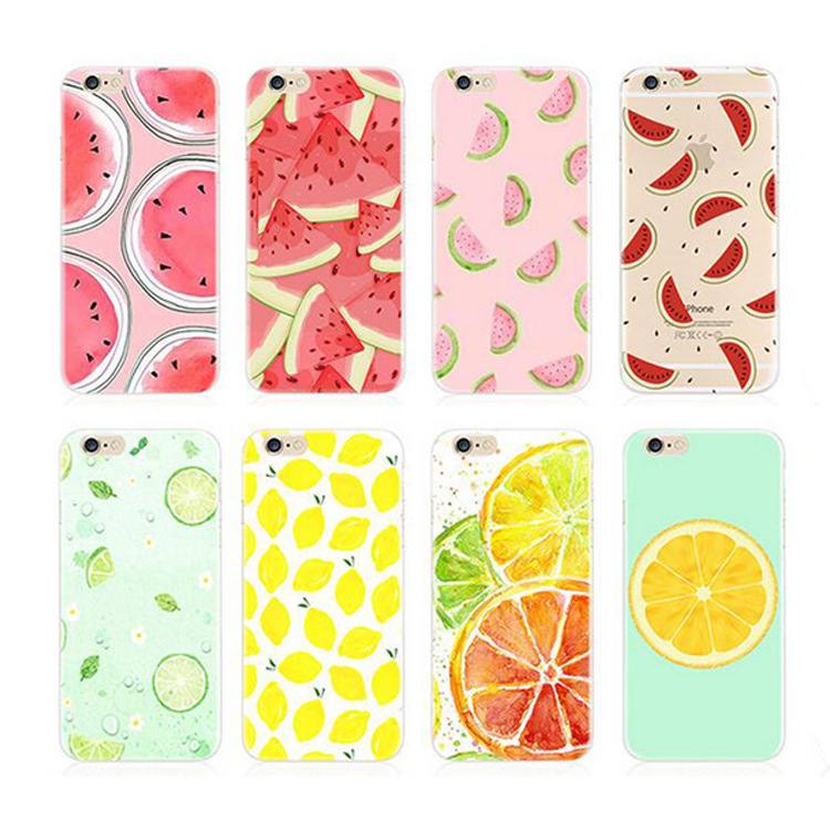 時尚西瓜檸檬水果手機殼 小清新超薄TPU手機套 iphone7手機軟殼批發・進口・工廠・代買・代購