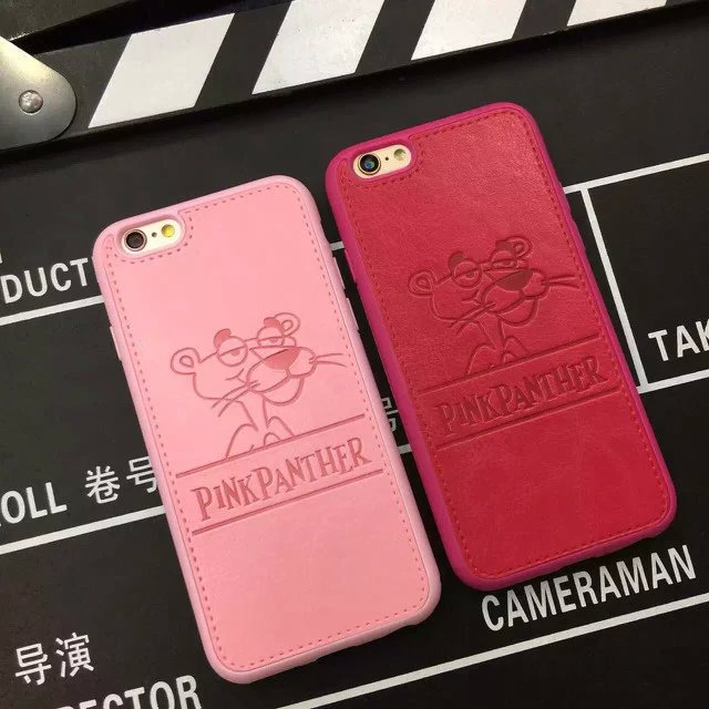 粉紅豹韓蘋果6手機殼iPhone6plus軟矽膠全包皮質印花6s外殼保護套批發・進口・工廠・代買・代購