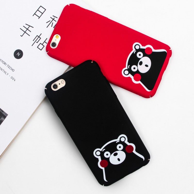 蘋果7手機殼可愛6Splus女款卡通iphone7S磨砂日本熊本熊情侶硬殼批發・進口・工廠・代買・代購
