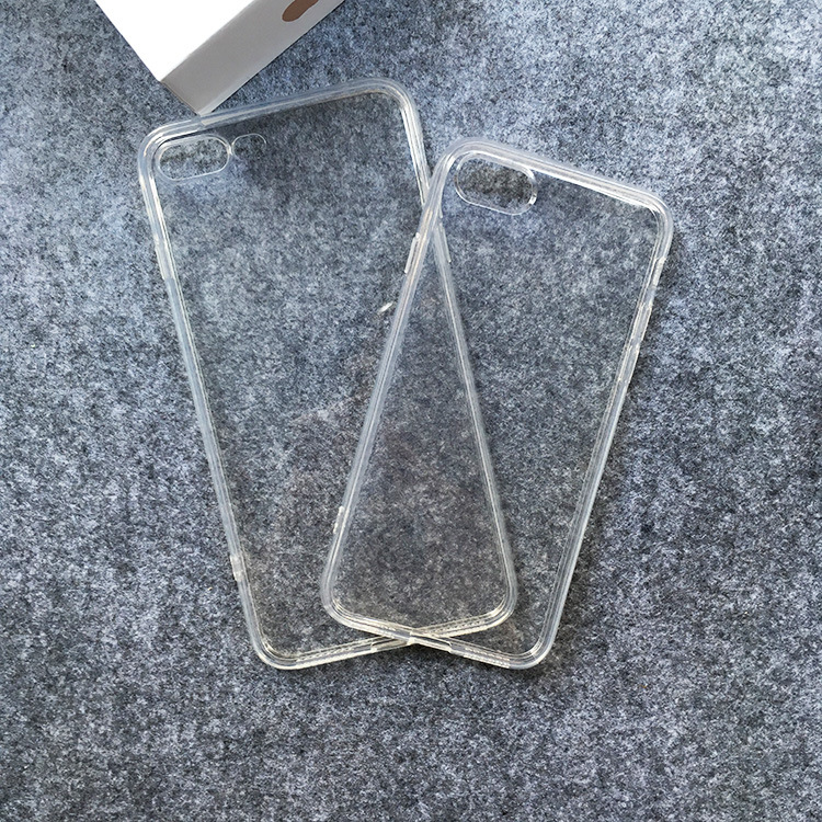 iphone7TPU加厚防摔保護套蘋果7plus簡約清水套透明矽膠手機殼工廠,批發,進口,代購