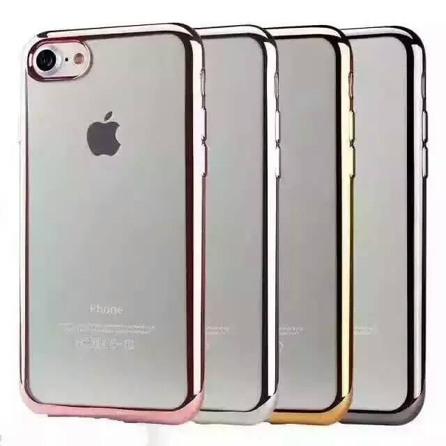 蘋果iphone7手機殼 7plus電鍍tpu手機殼 無線軟膠保護套tpu手機套工廠,批發,進口,代購