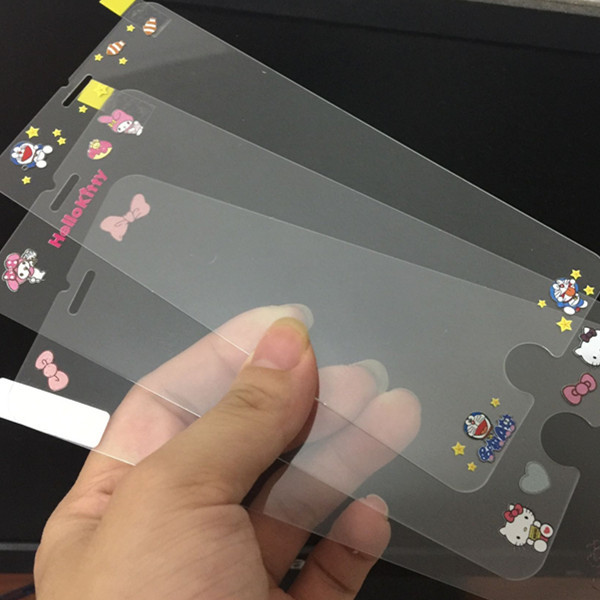 蘋果透明6s卡通彩膜小清新iphone6plus鋼化膜4.7保護膜6防爆玻璃批發・進口・工廠・代買・代購