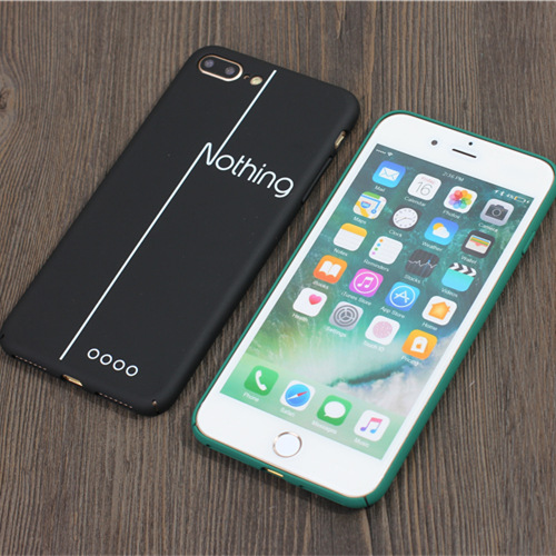 蘋果6s英文Nothing手機殼全包 iphone7磨砂PC硬殼 簡約防摔保護套批發・進口・工廠・代買・代購