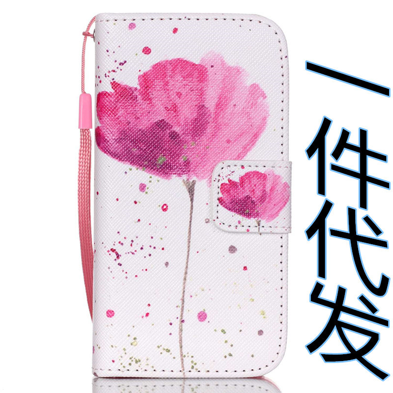iphone7新款彩繪tpu手機殼簡約款紫蘭花防油畫摔手機保護套工廠,批發,進口,代購