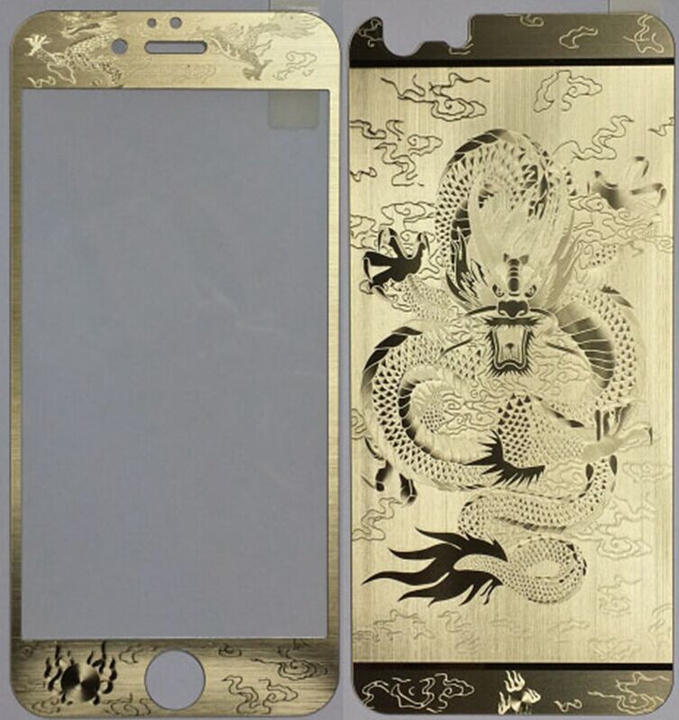 廠傢直銷 iphone6 plus電鍍鋼化膜 3D龍電鍍鋼化玻璃膜 鋼化膜批發・進口・工廠・代買・代購