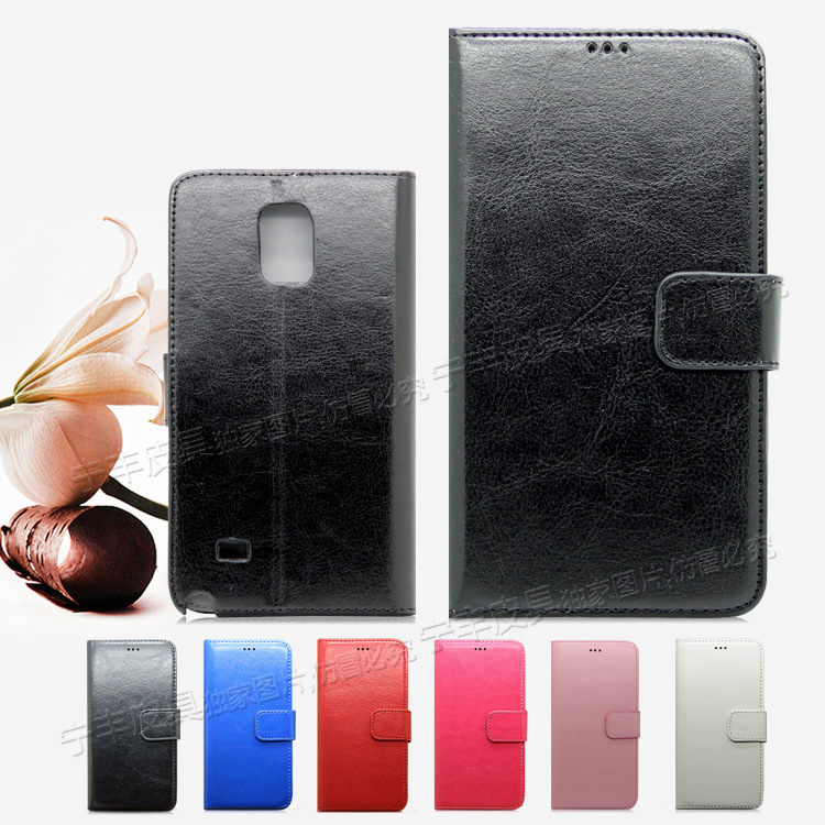 三星GALAXY NOTE 4瘋馬紋皮套 左右翻插卡支架手機套 手機殼批發工廠,批發,進口,代購