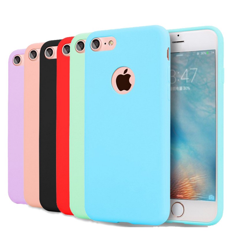 時尚TPU iPhone7糖果色系列手機套防摔手機殼OEM定製七彩色批發・進口・工廠・代買・代購