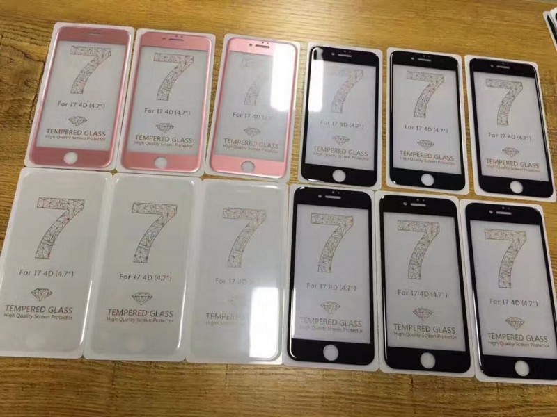 iphone7plus3D全屏鋼化玻璃膜蘋果7 3D曲麵熱彎鋼化膜曲麵全覆蓋工廠,批發,進口,代購