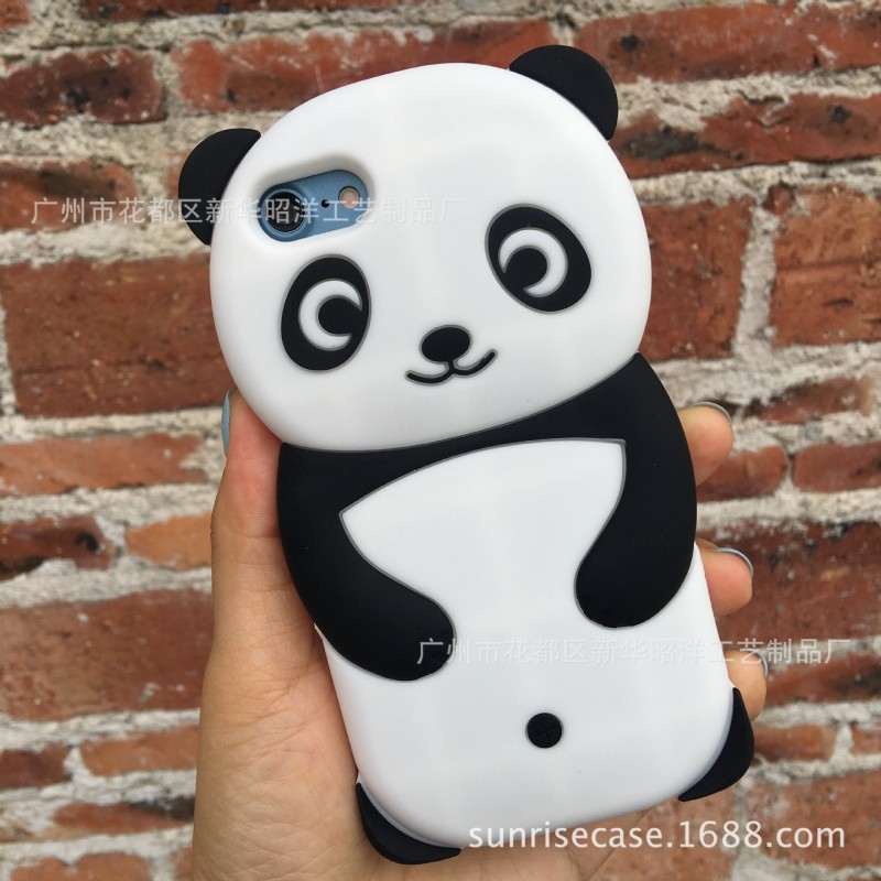 【工廠直銷】 iphone7 4G5G立體功夫熊貓可愛矽膠手機套殼6S批發・進口・工廠・代買・代購