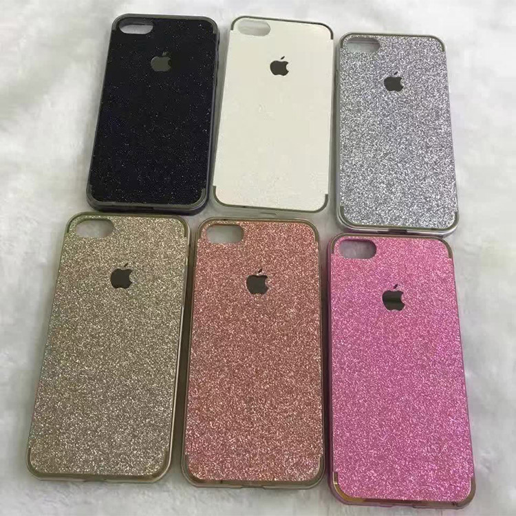 新款閃粉電鍍手機殼iPhone7超薄柔軟tpu防摔蘋果7plus手機保護套工廠,批發,進口,代購