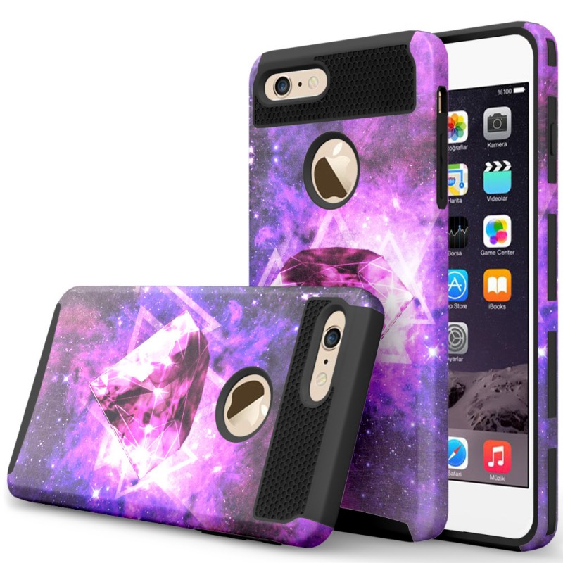 廠傢直銷 Iphone7手機殼 二合一 水貼手機殼 鉆石紋 蘋果手機殼工廠,批發,進口,代購