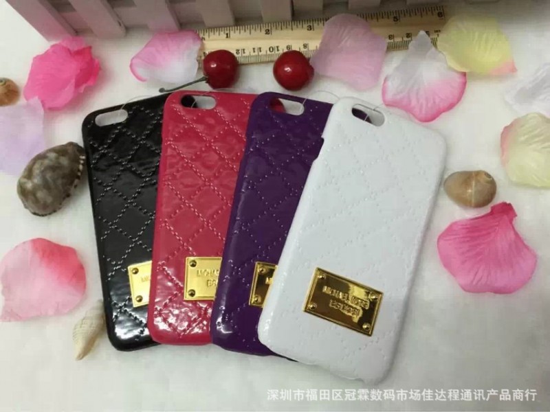外貿爆款iphone6手機殼蘋果6plus保護套格仔紋mk貼皮手機皮套批發批發・進口・工廠・代買・代購