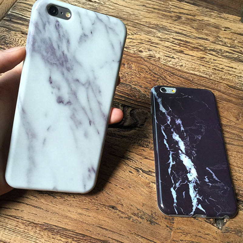 iphone7plus手機殼創意經典黑白情侶大理石紋蘋果6代IMD保護套工廠,批發,進口,代購
