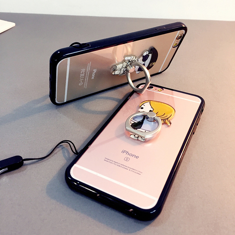 太陽的後裔iphone7手機殼蘋果7plus情侶指環扣支架6s掛繩宋仲基工廠,批發,進口,代購