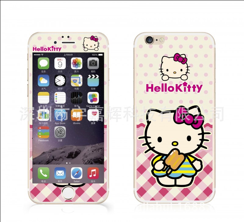 iphone6s鋼化膜卡通夜光防爆膜蘋果6plus鋼化彩膜前後夜光彩膜批發・進口・工廠・代買・代購