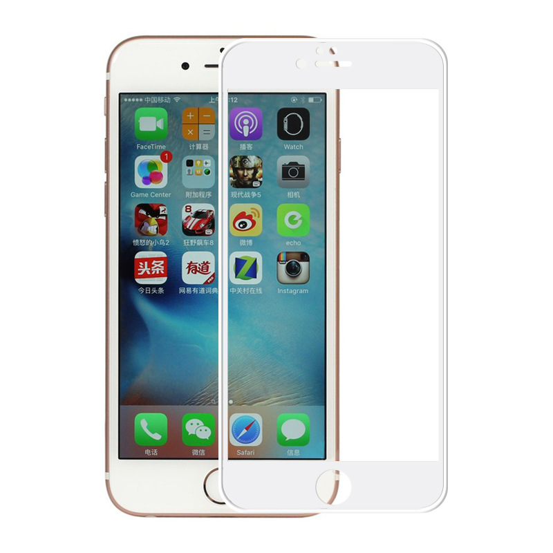 iPhone6/6S 3D軟邊鋼化膜 蘋果曲麵鋼化膜全屏手機貼膜 廠傢直銷批發・進口・工廠・代買・代購