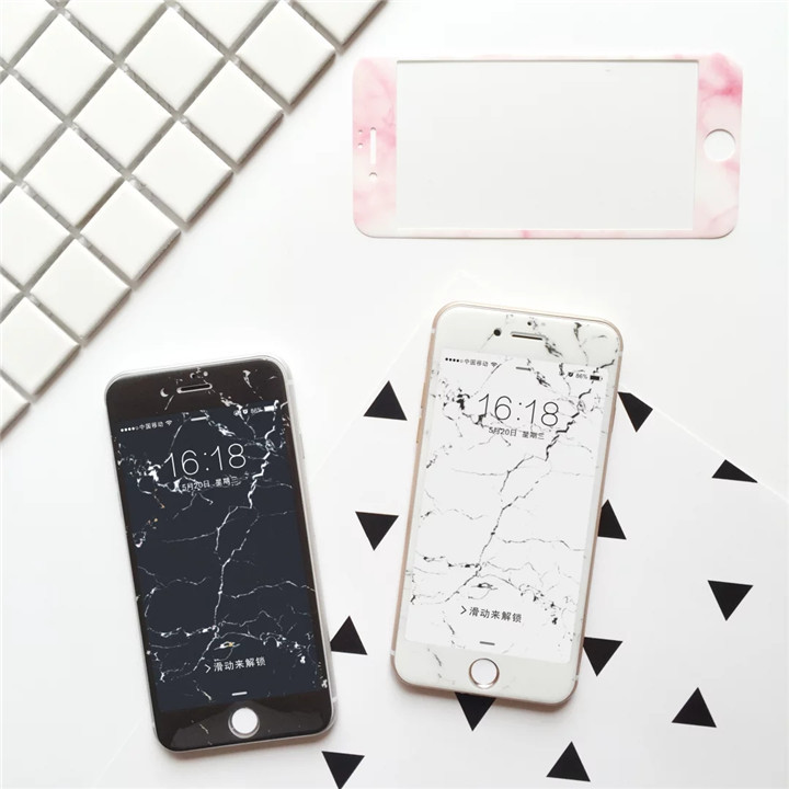 大理石全屏3D納米iPhone6s plus鋼化玻璃卡通 7手機膜防爆貼批發・進口・工廠・代買・代購