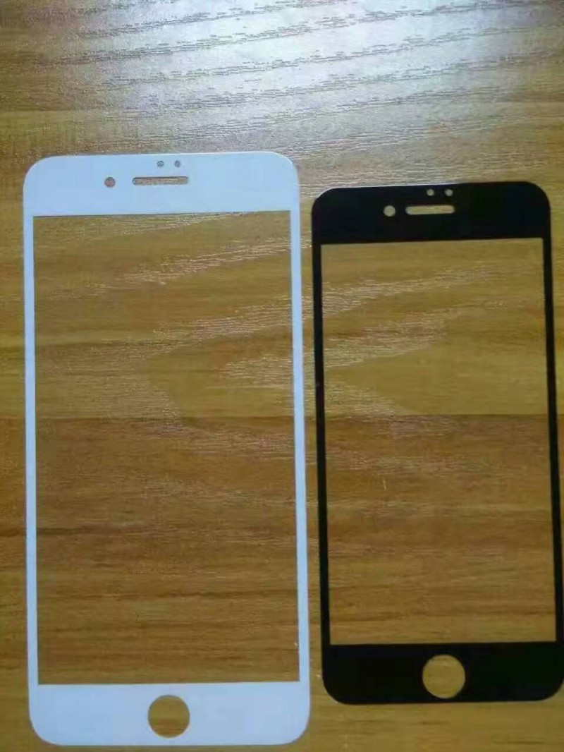 蘋果iphone7全屏鋼化玻璃膜 iPhone7plus黑白全屏絲印全覆蓋貼膜工廠,批發,進口,代購