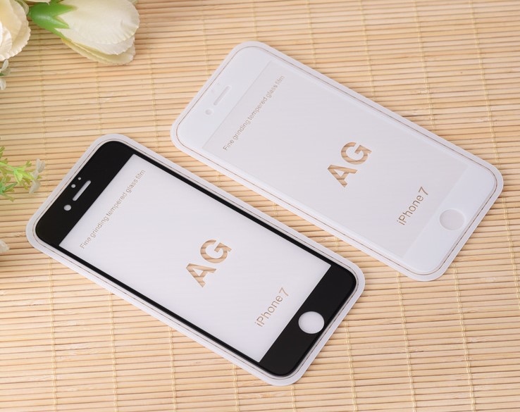 iPhone7磨砂鋼化膜 iPhone7plus全屏AG磨砂膜防指紋高品質貼膜批發・進口・工廠・代買・代購