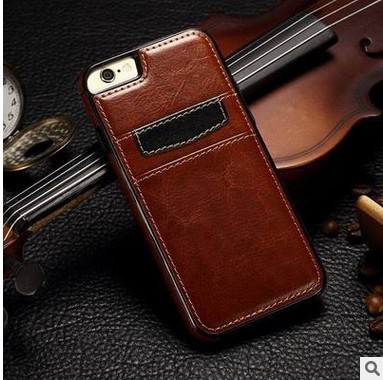 新款iPhone6 TPU貼皮插卡手機殼 蘋果6S瘋馬紋皮質手機保護套批發工廠,批發,進口,代購