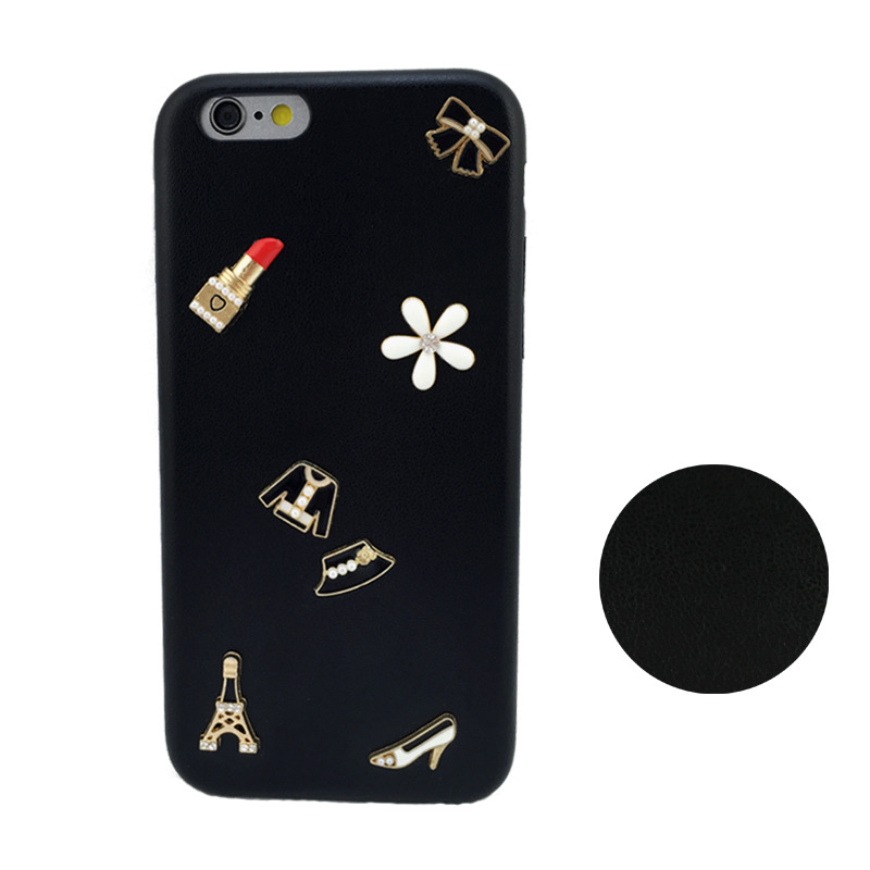 新款iphone6/6S貼鉆手機殼手工DIY保護殼iphone6plus超薄皮套工廠批發・進口・工廠・代買・代購